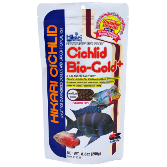 Hikari Chichlid Pokarm dla Pielęgnic Bio-Gold+ medium 250g (wybarwiający)