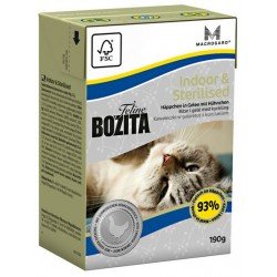 Bozita Karma mokra dla kota Indoor & Sterilised kartonik 190g – Dla kotów niewychodzących sterylizowanych