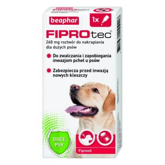 Beaphar FIPROtec Krople przeciw pasożytom dla psa o masie 20-40kg "L"