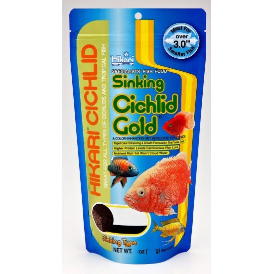 Hikari Chichlid Pokarm dla Pielęgnic Gold Sinking medium 100g (wybarwiający/tonący)
