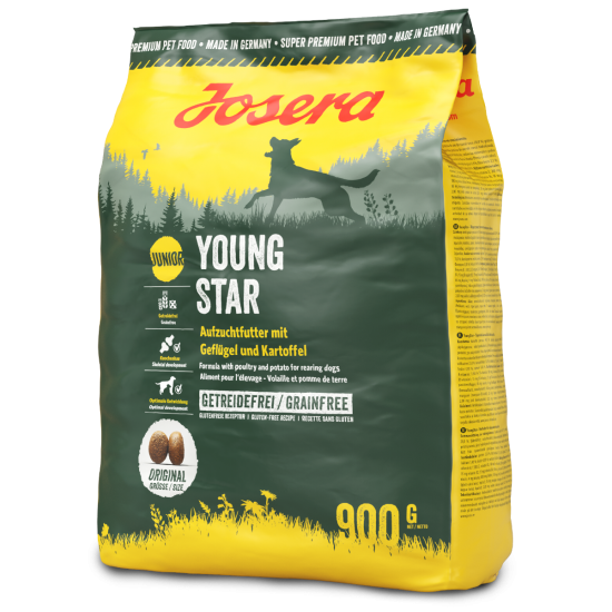 Josera Karma dla szczeniąt Junior Young Star 900g – Psy hodowlane, bezzbożowa