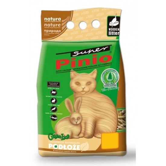 Super Pinio Żwirek dla kota drewniany – Naturalny 10L